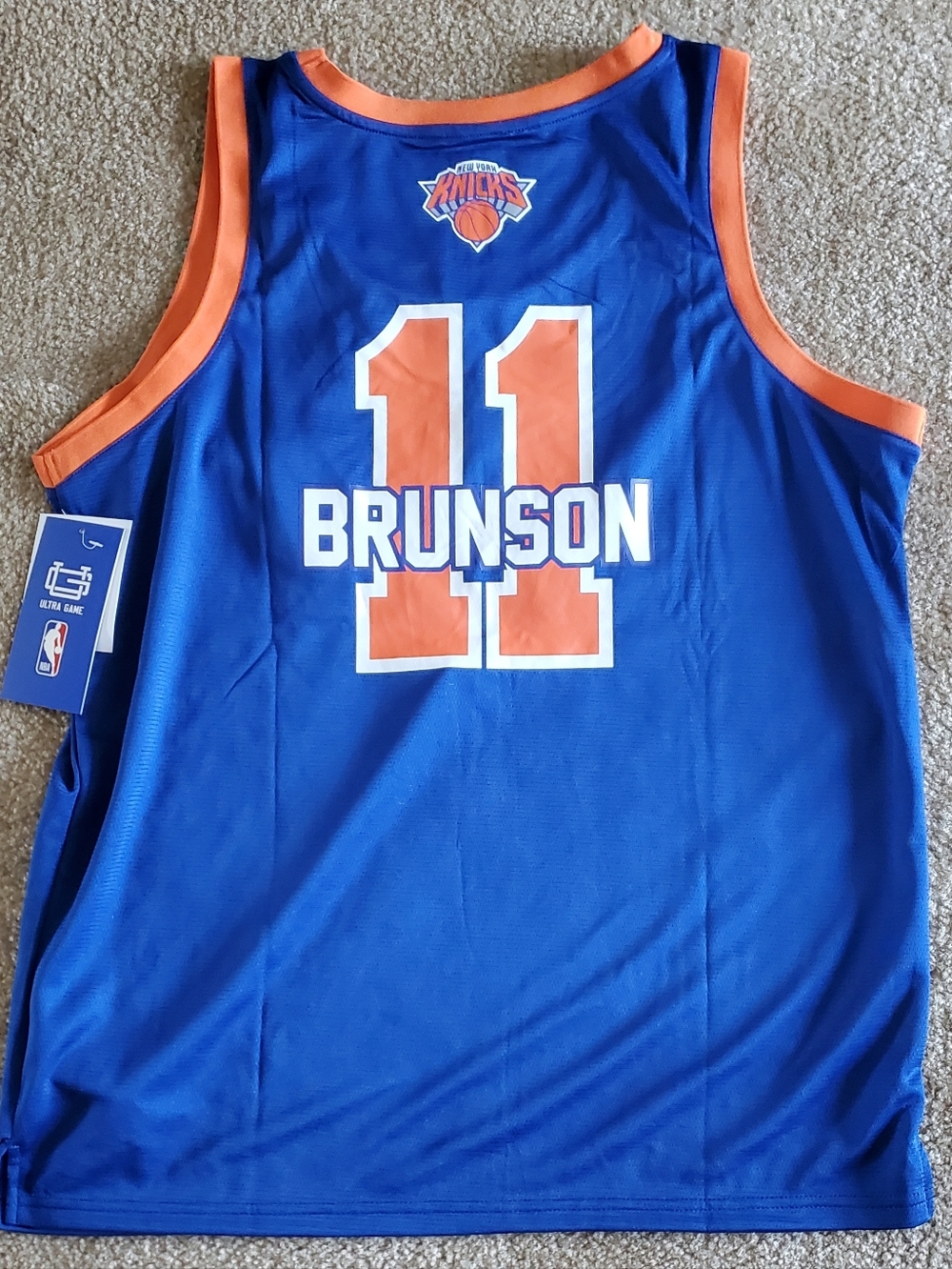#11 Brunson Royal Blue & Orange NBA Jersey Knicks